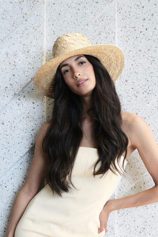 Cira Raffia Straw Fedora Hat