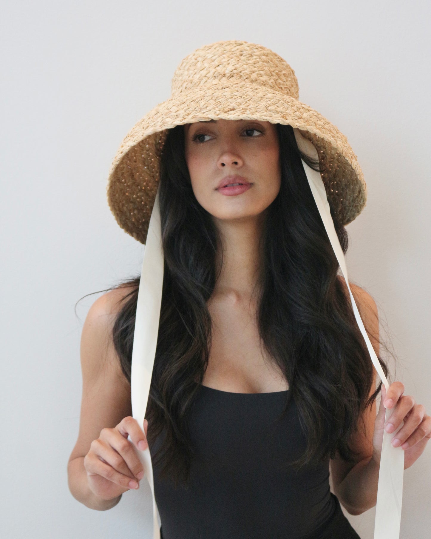 Elia Raffia Straw Bucket Hat