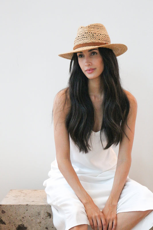 Silva Straw Fedora Hat