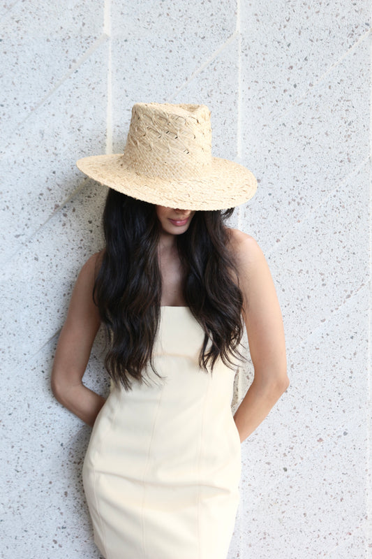 Cira Raffia Straw Fedora Hat