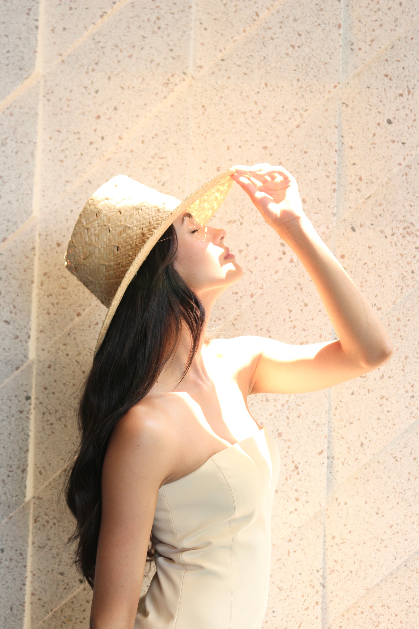 Cira Raffia Straw Fedora Hat