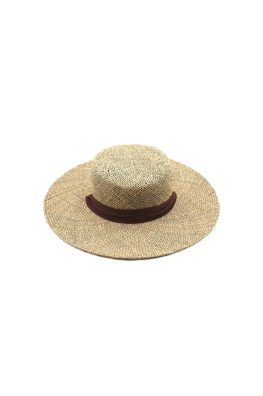 Elise Straw Boater Hat
