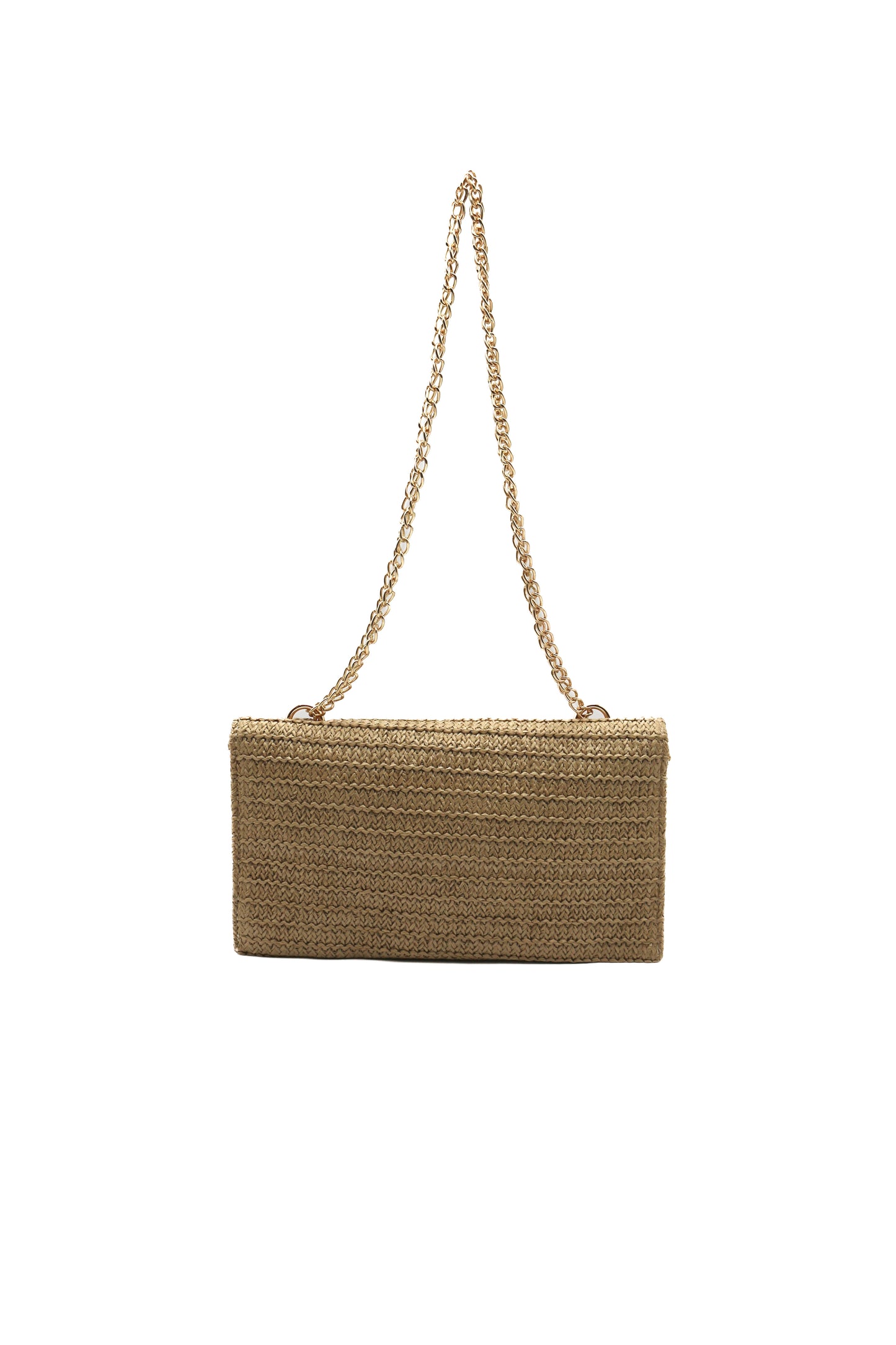 Isel Raffia Envelope Bag