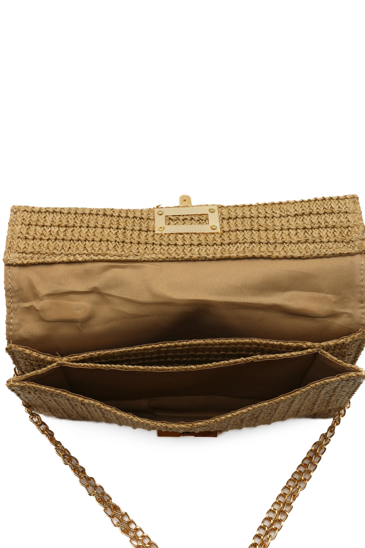 Isel Raffia Envelope Bag