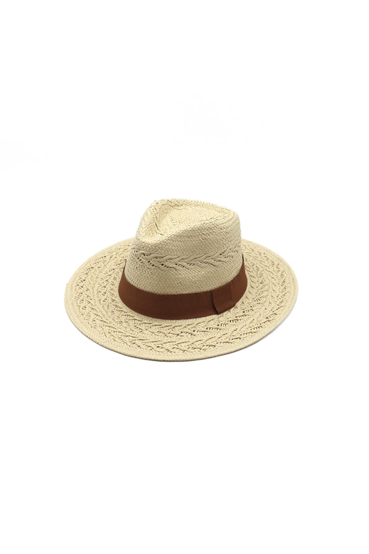 Solene Straw Fedora Hat