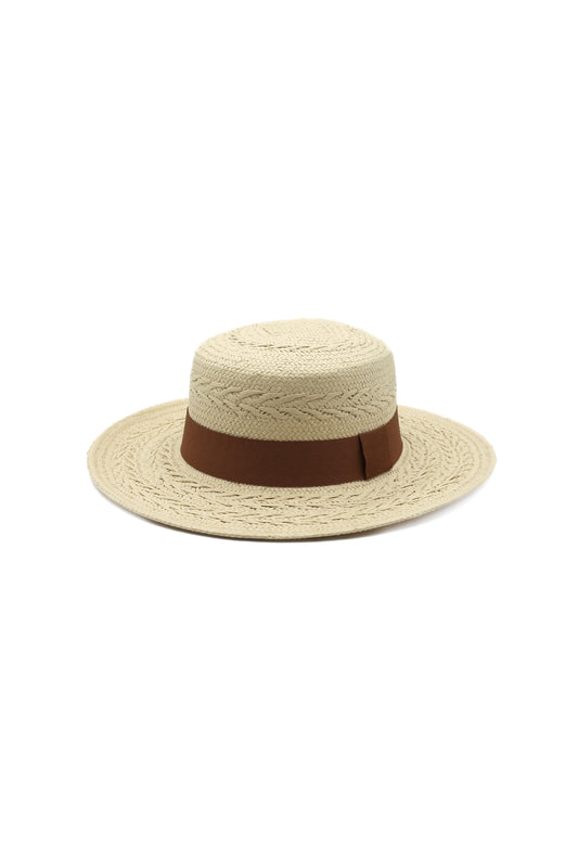 Solene Straw Boater Hat