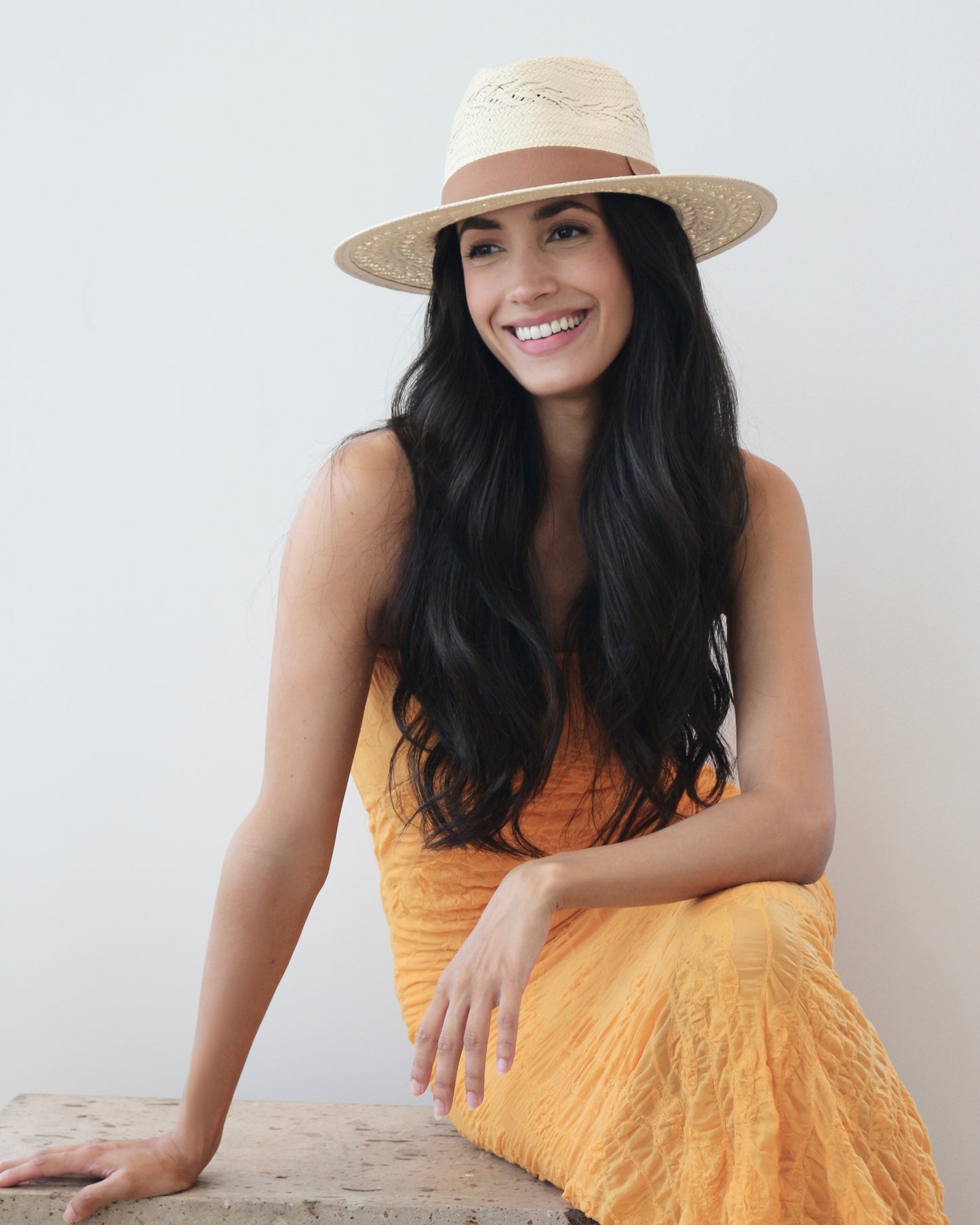 Solene Straw Fedora Hat