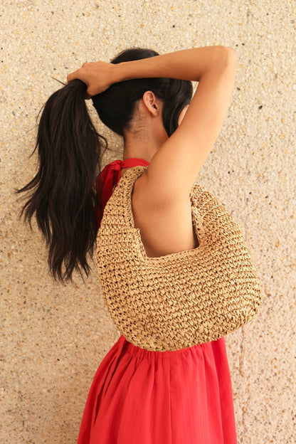 Isola Woven Hobo Bag