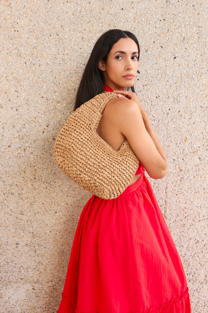 Isola Woven Hobo Bag