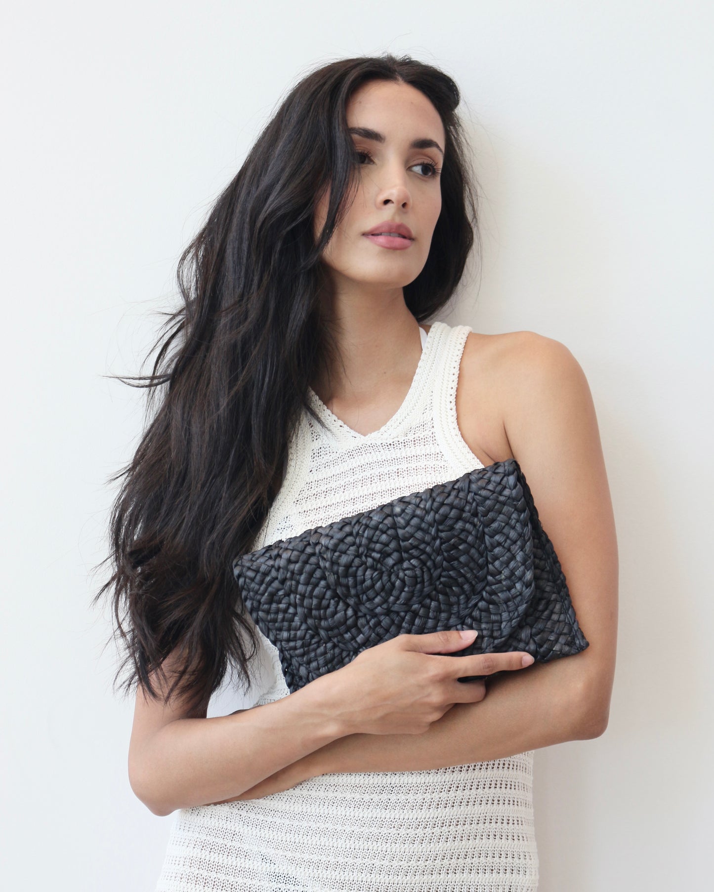 Zaya Straw Envelope Clutch