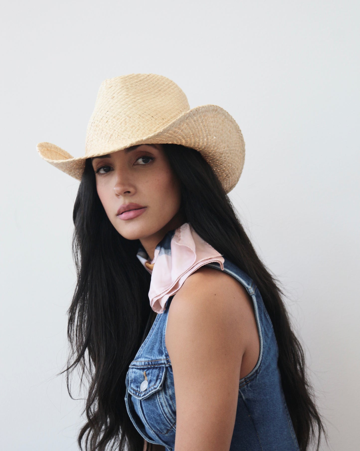Shore Raffia Straw Cowboy Hat