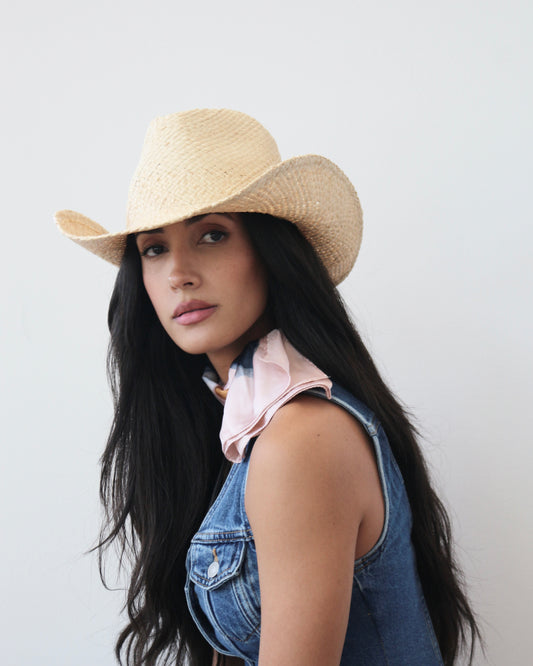 Shore Raffia Straw Cowboy Hat