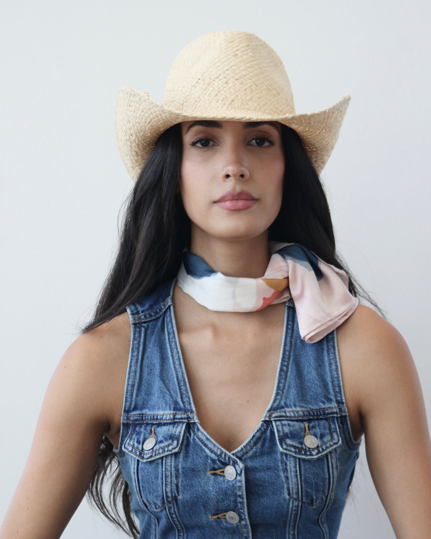 Shore Raffia Straw Cowboy Hat