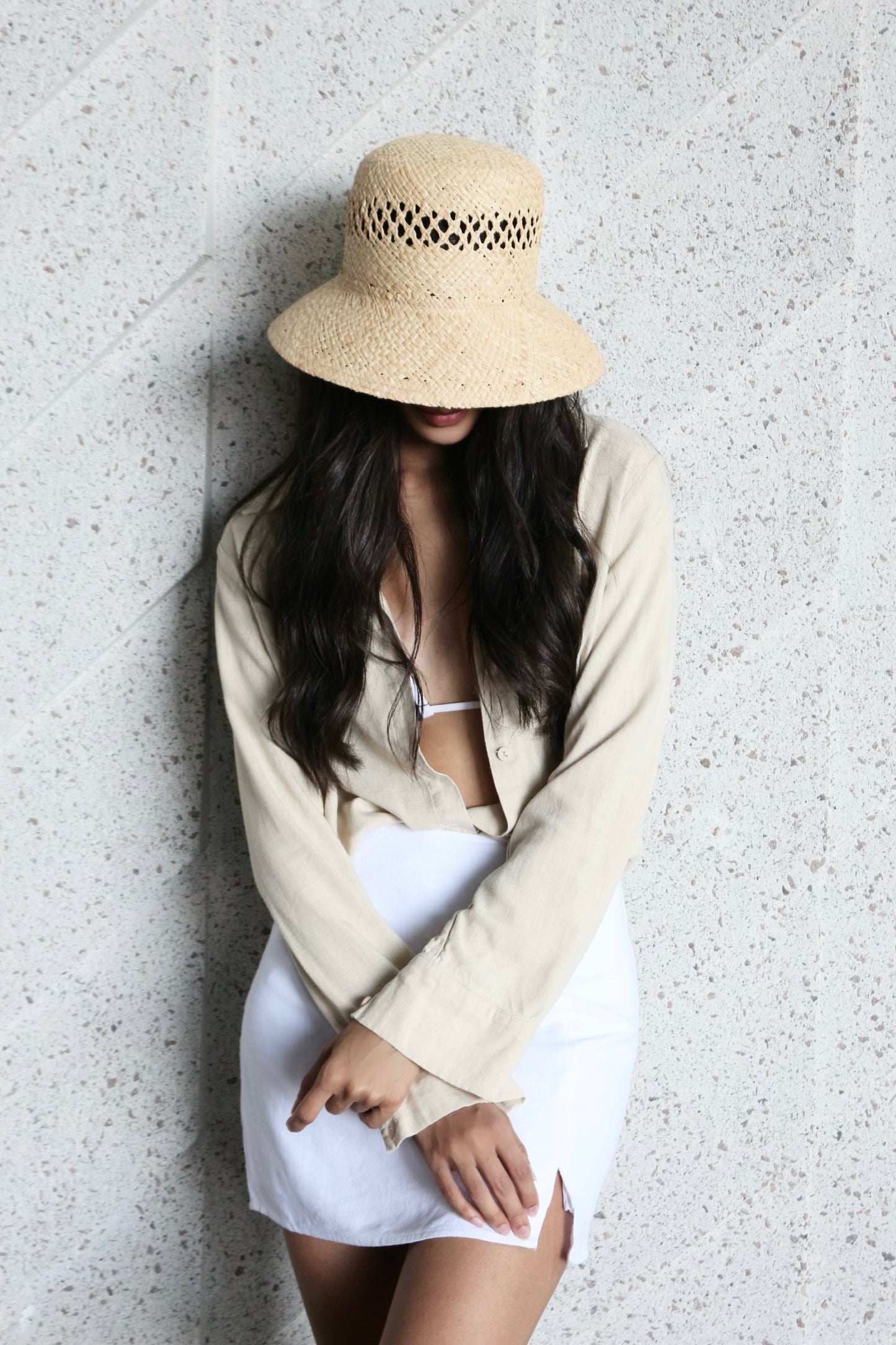 Cala Raffia Straw Bucket Hat