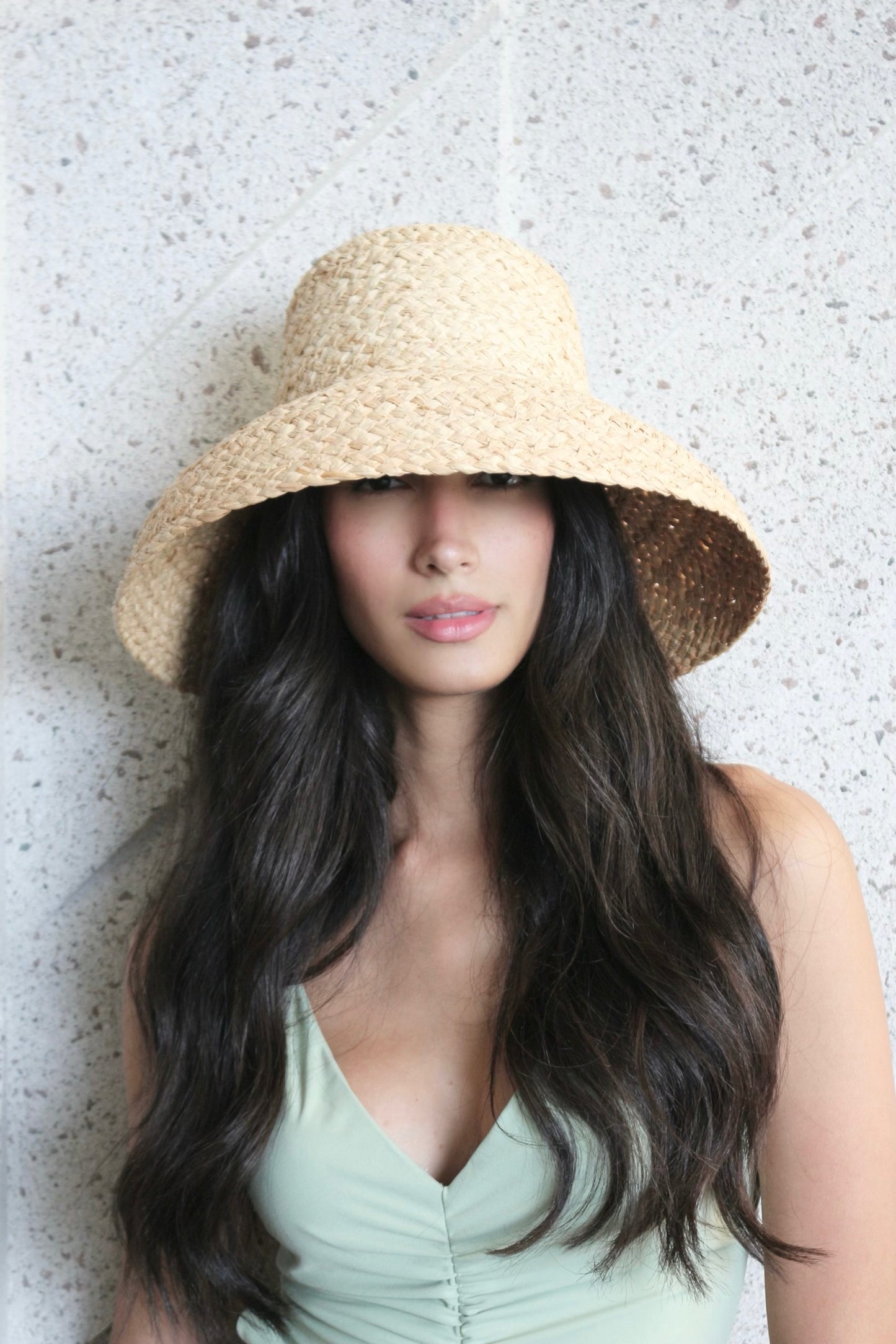 Elia Raffia Straw Bucket Hat