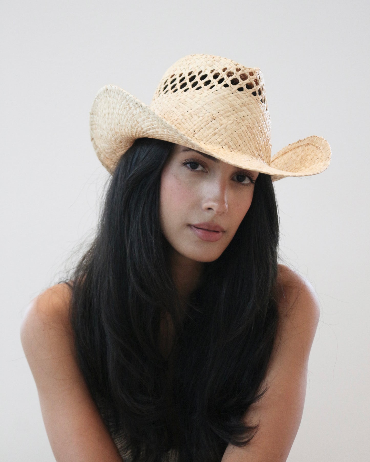 Sierra Raffia Straw Cowboy Hat
