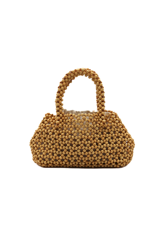 Zaria Wooden Bead Handbag