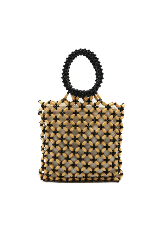 Sorelle Wooden Bead Bucket Bag