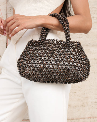 Zaria Wooden Bead Handbag